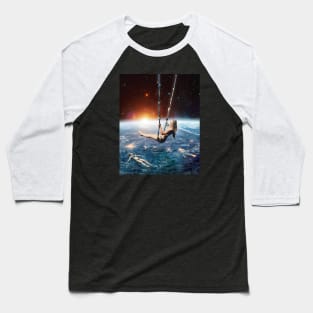 Space earth swing Baseball T-Shirt